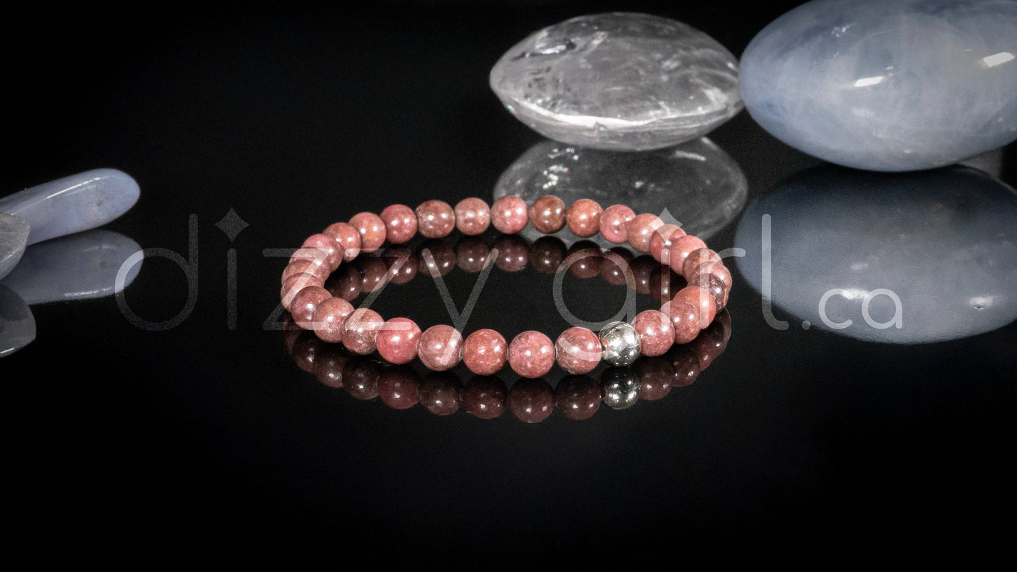 Rose Jasper with Sterling Silver Accent