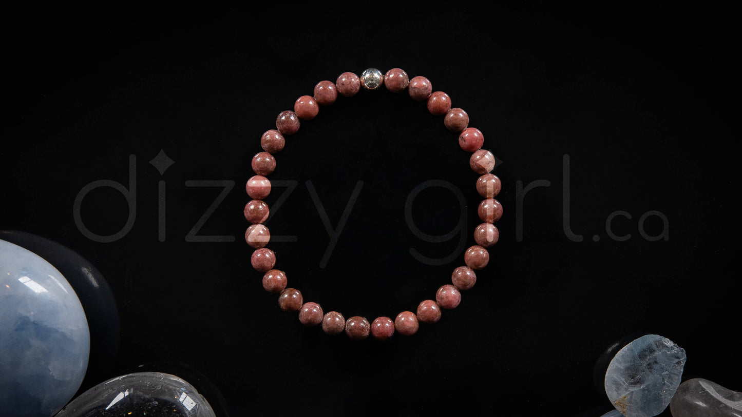 Rose Jasper with Sterling Silver Accent