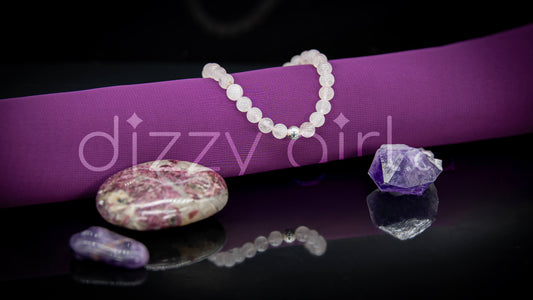 Rose Quartz with Sterling Silver Accent