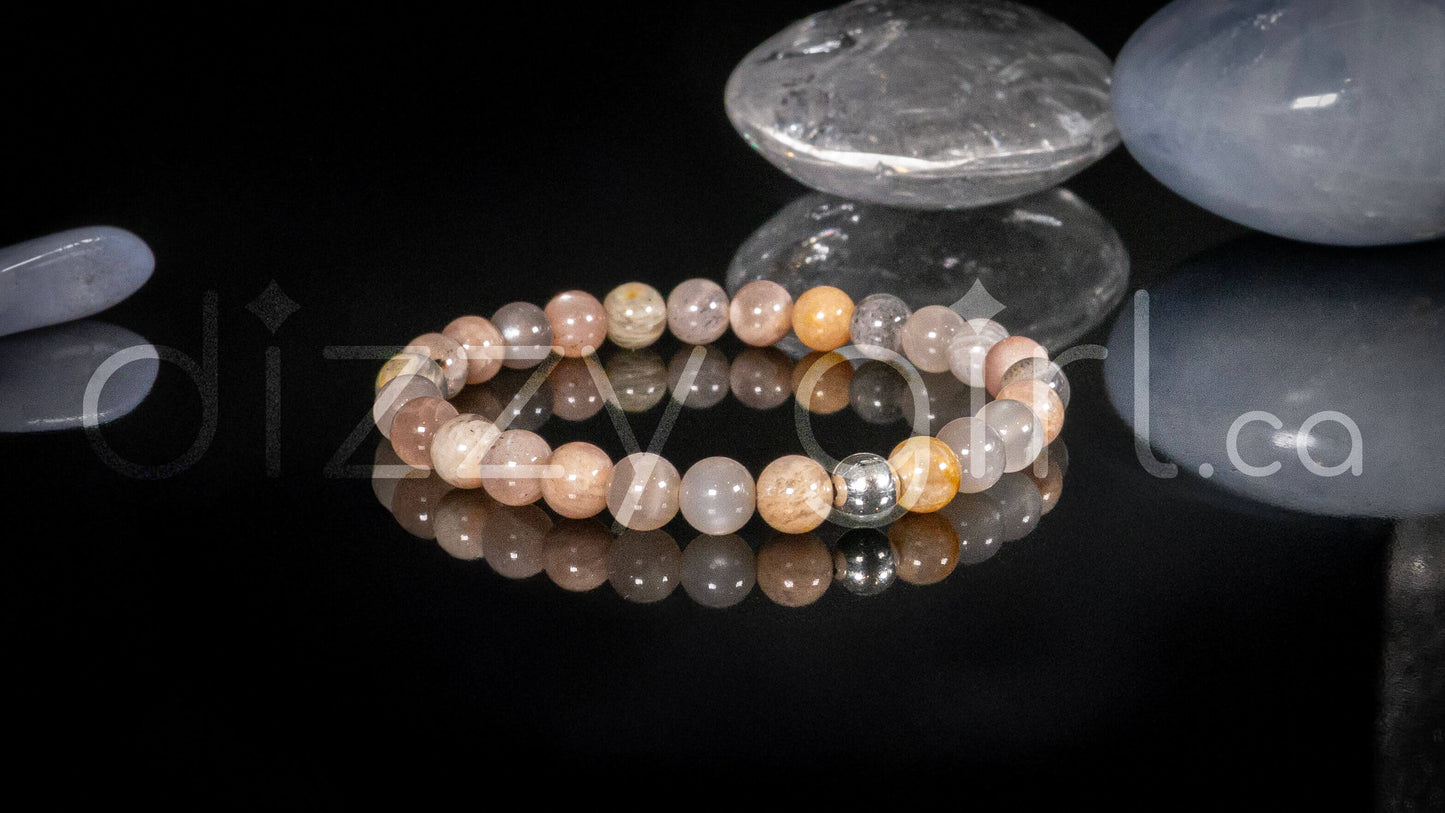 Sunstone with Sterling Silver Accent