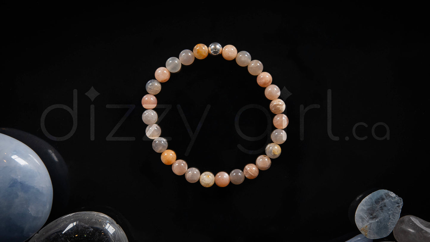 Sunstone with Sterling Silver Accent