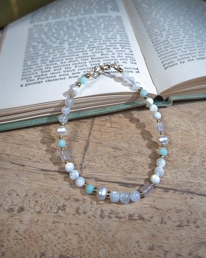 'The Lunaria' | Mixed Gemstone Bracelet