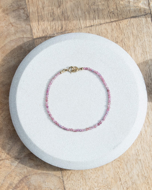 Pink Tourmaline Bracelet