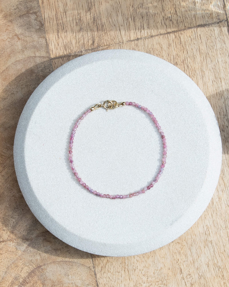 Pink Tourmaline Bracelet