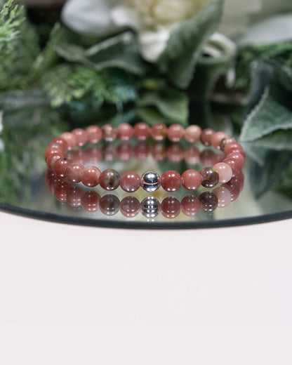 Plum Blossom Jasper Bracelet