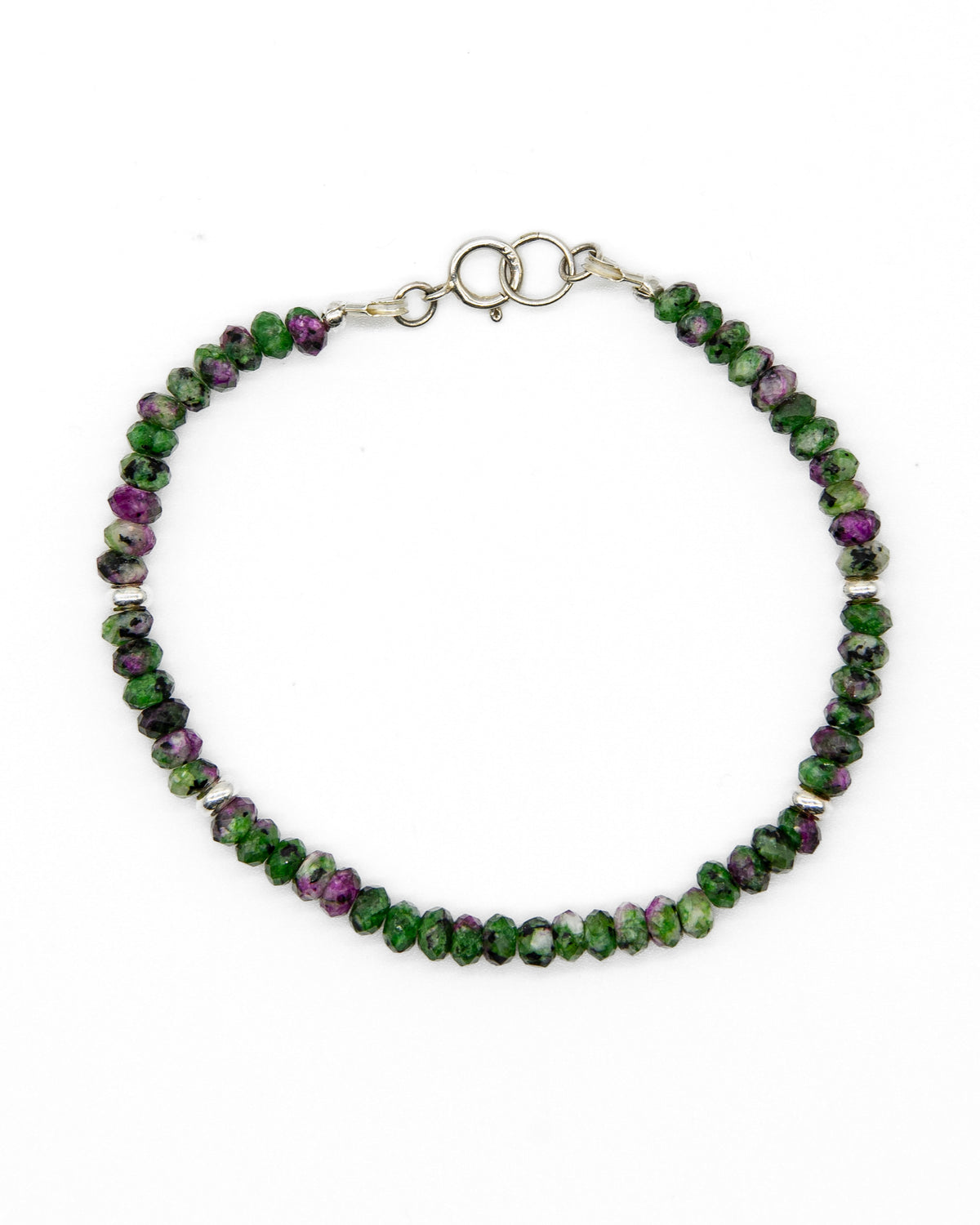 Ruby in Zoisite Bracelet | Sterling Silver