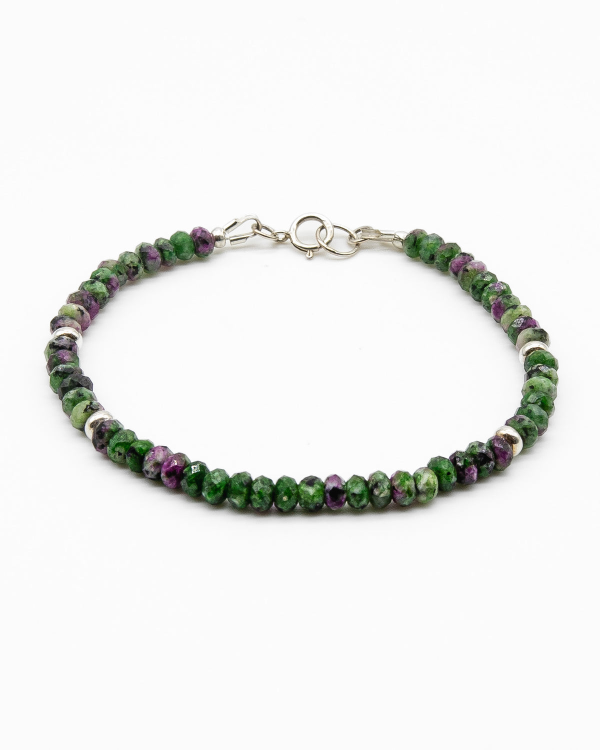 Ruby in Zoisite Bracelet | Sterling Silver