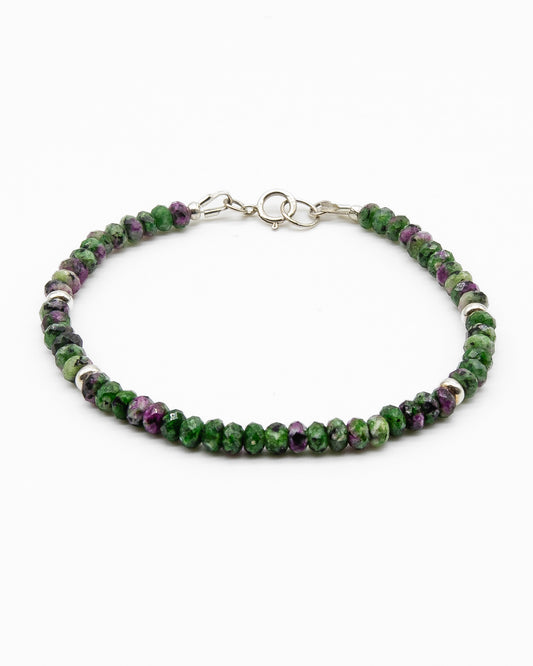 Ruby in Zoisite Bracelet | Sterling Silver