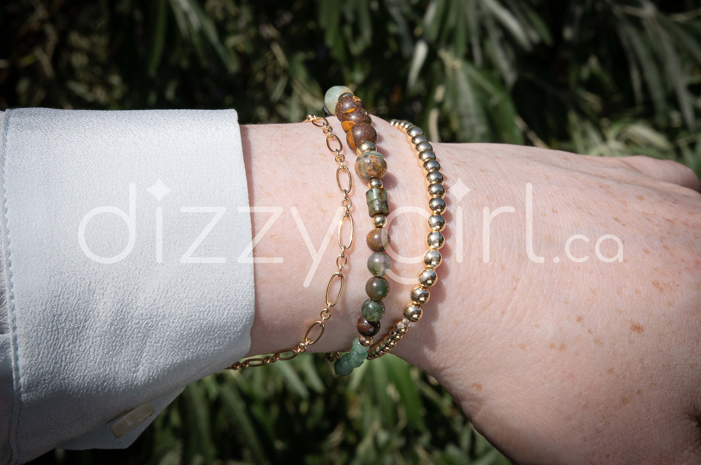 The Atlas Gemstone Bracelet (14k Gold Filled)