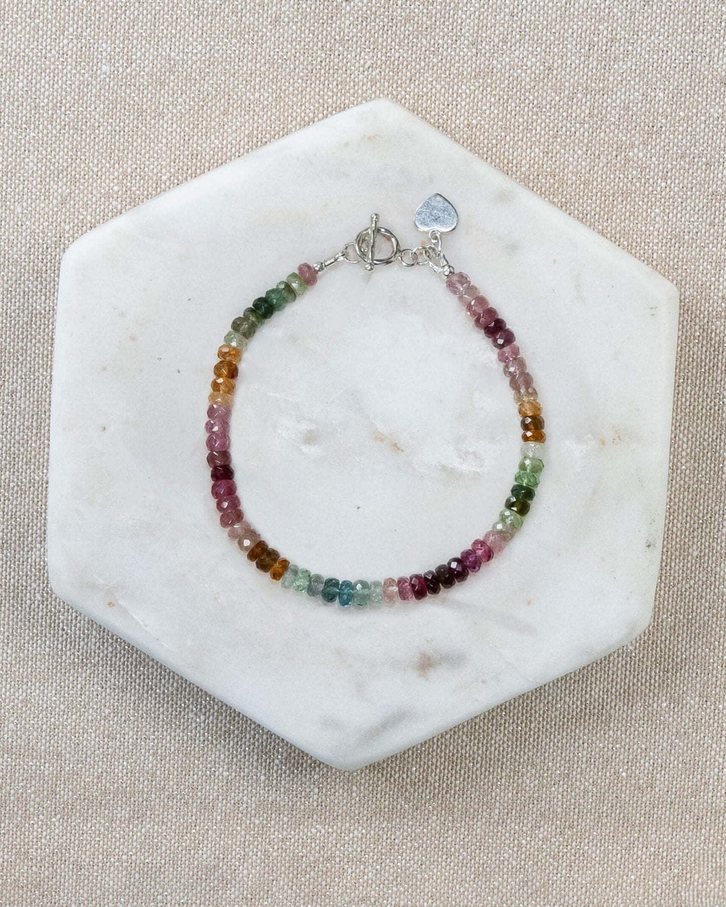 Watermelon Tourmaline Bracelet