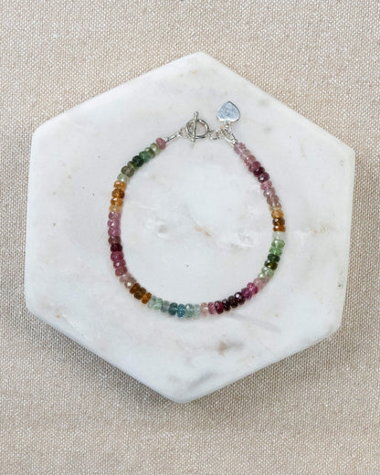 Watermelon Tourmaline Bracelet