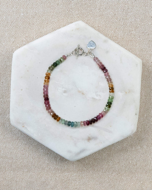 Watermelon Tourmaline Bracelet